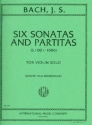 6 Sonatas and Partitas BWV1001-1006 for violin solo