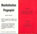 Musikalisches Fragespiel Kartenspiel