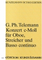 Konzert c-Moll TWV51:c1 fr Oboe, Streicher und Bc Partitur