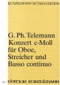 Konzert c-Moll TWV51:c1 fr Oboe, Streicher und Bc Partitur