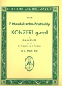 Konzert g-Moll op.25 fr 2 Klaviere mit Fingersatz