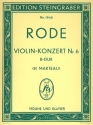 Konzert B-Dur Nr.6  fr Violine und Orchester  fr Violine und Klavier