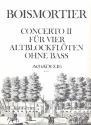 Concerto Nr.2 c-Moll op.15,2 für 4 Altblockflöten ohne Bass Partitur und Stimmen