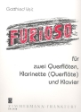 Furioso für 2 Flöten, Klarinette (Flöte) und Klavier
