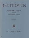 Smtliche Lieder Band 3 Mehrstimmige Gesnge fr gem Chor und Klavier Partitur