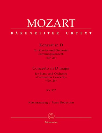 Konzert D-Dur KV537 fr Klavier und Orchester fr 2 Klaviere