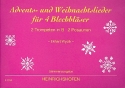 Advents- und Weihnachtslieder fr 4 Blechblser (2 B-Trompeten/2 Posaunen) Stimmenausgabe