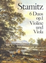 6 Duos op.1 fr Violine und Viola Stimmen
