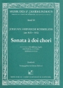 Sonata a 2 chori fr 3 Blockflten, Fagott, 2 Violinen 3 Violen und Bc, Partitur