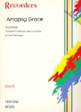 Amazing Grace for 9 recorders (SSSAAATTT) and piano score and parts