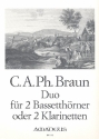 Duo fr 2 Bassetthrner (2 Klarinetten) Stimmen