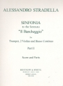 Sinfonia to the Serenata il barcheggio vol.2 for trumpet, 2 Violins and Bc score and parts