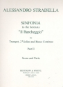 Sinfonia to the Serenata il barcheggio vol.2 for trumpet, 2 Violins and Bc score and parts