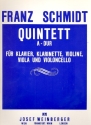 Quintett A-Dur  fr Klavier, Klarinette, Violine, Viola und Violoncello Partitur und Stimmen