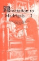 Invitation to Madrigals vol.1 for mixed chorus (SAB) score