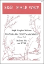 FANTASIA ON CHRISTMAS CAROLS FOR BARITONE SOLO, TTBB AND ORCHESTRA CHORUS PART