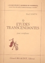 9 tudes transcendantes pour saxophone