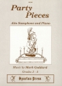 Party Pieces for alto saxophone and piano, grades 2-5