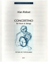 Concertino for horn and strings for horn and piano