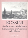 Andante und Variationen fr Klarinette und Orchester oder Klavier (Klavierauszug)