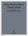 Adagio adagio fr Klaviertrio Partitur und Stimmen
