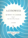 Quartet g minor op.19,2 for flute, violin, viola and violoncello