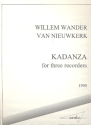 Kadenza  for 3 recorders (ATB) 3 scores