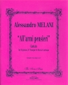 All' armi, pensiere cantata for soprano, d-trumpet and bc score and parts