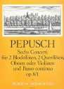 Concerti op.8,1 fr 2 Blockflten, (Flten, Oboen, Violinen), 2 Oboen (Flte, Violine) und Bc,   Partitur und Stimmen