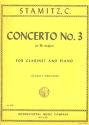 Concerto Bb major no.3 for clarinet and piano