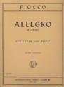 Allegro g major for violin and piano