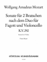 Sonate KV292 nach dem Duo fr Fagott und Violoncello fr 2 Violen Stimmen