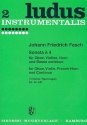 Sonata  4 fr Oboe, Violine, Horn und Bc Partitur und Stimmen