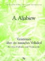Variationen ber ein russisches Volkslied fr 2 Violinen und Violoncello,   Stimmen