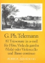 Triosonate a-Moll Nr.87 fr Flte, Viola da gamba (Viola) oder Violoncello und Bc Partitur und Stimmen (Bc ausgesetzt)