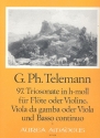 Triosonate h-Moll Nr.97 fr Flte (Violine), Viola da gamba (Viola) und Bc