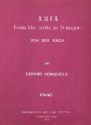 Aria from the Suite D major for piano