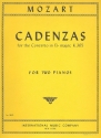 Cadenzas for the Concerto E flat major KV365 for 2 pianos