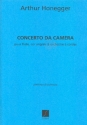 Concerto da camera pour flute, cor anglais et orchestre a cordes partition d'orchestre