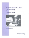 Wind Quintet no.1 for flute, oboe, clarinet, horn and bassoon score and parts