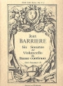 6 Sonatas vol.1 (nos.1-3) for cello and bc