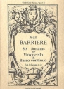 6 Sonatas vol.1 (nos.1-3) for cello and bc