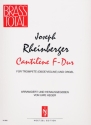 Cantilene F-Dur  fr Trompete (Oboe, Violine) und Orgel