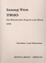 Trio für Klarinette, Fagott und Horn Partitur und Stimmen