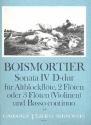 Sonate D-Dur Nr.4 op.34,4 fr 3 Flten oder Altblockflte und 2 Flten (Violinen) und Bc