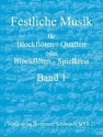 Festliche Musik Band 1 fr 4 Blockflten (SATB) Partitur und Stimmen