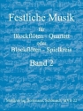 Festliche Musik Band 2 fr 4 Blockflten (SATB) Partitur und Stimmen