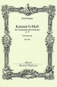 Konzert h-Moll op.72 fr Violoncello und Orchester fr Violoncello und Klavier