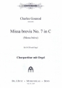 Missa brevis no.7 in C fr gem Chor (SATB) und Orgel Chorpartitur