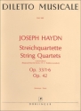 Streichquartette op.33,1-6 und op.42  Stimmen